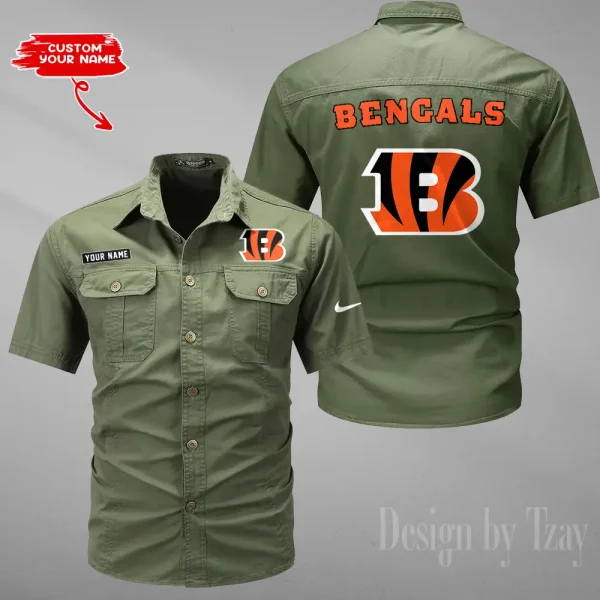 Cincinnati Bengals Military Cargo Cotton Shirts New 2025 SPTMSSWS071 - Image 3