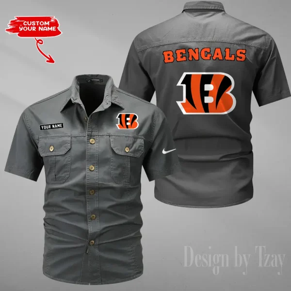 Cincinnati Bengals Military Cargo Cotton Shirts New 2025 SPTMSSWS071 - Image 5