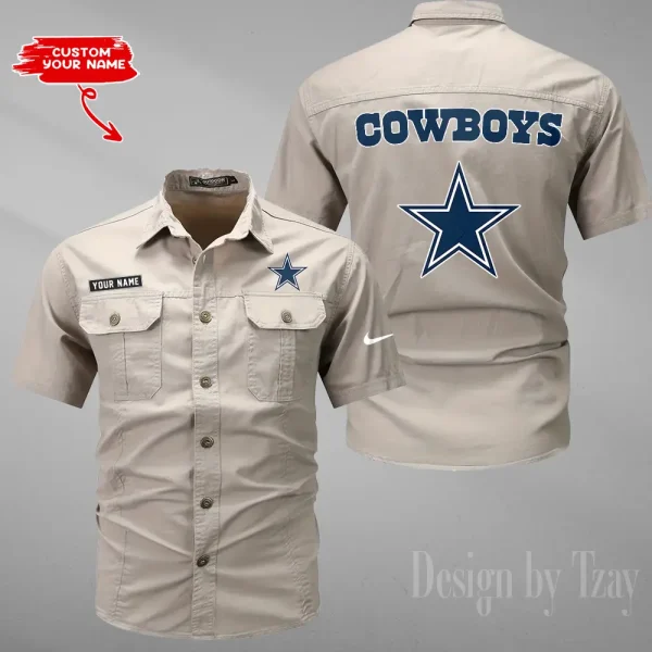 Dallas Cowboys Military Cargo Cotton Shirts New 2025 SPTMSSWS073 - Image 5