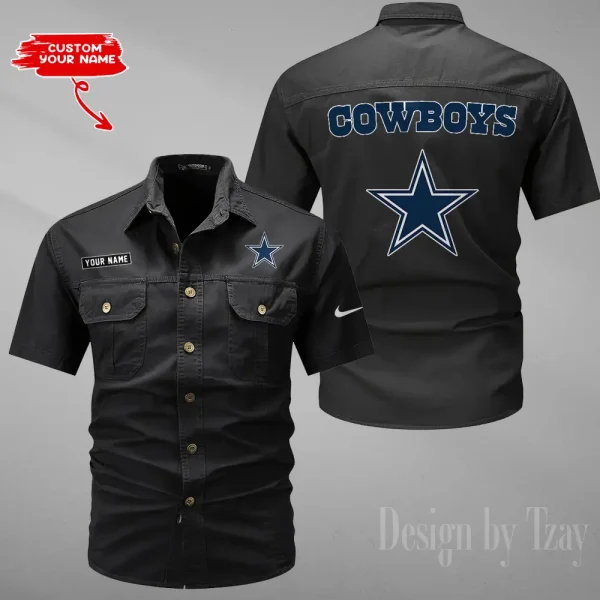 Dallas Cowboys Military Cargo Cotton Shirts New 2025 SPTMSSWS073 - Image 6