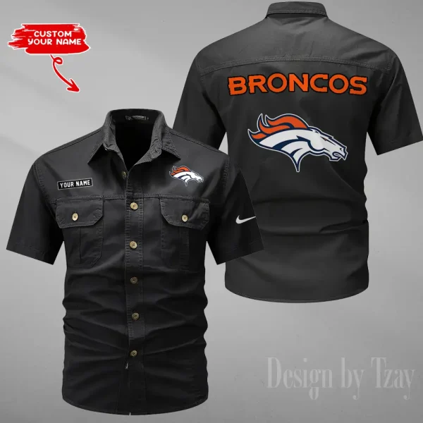 Denver Broncos Military Cargo Cotton Shirts New 2025 SPTMSSWS074