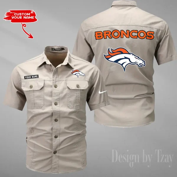 Denver Broncos Military Cargo Cotton Shirts New 2025 SPTMSSWS074 - Image 2