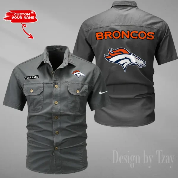 Denver Broncos Military Cargo Cotton Shirts New 2025 SPTMSSWS074 - Image 3