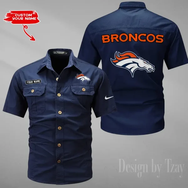 Denver Broncos Military Cargo Cotton Shirts New 2025 SPTMSSWS074 - Image 6