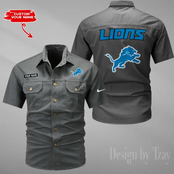 Detroit Lions Military Cargo Cotton Shirts New 2025 SPTMSSWS075 - Image 4