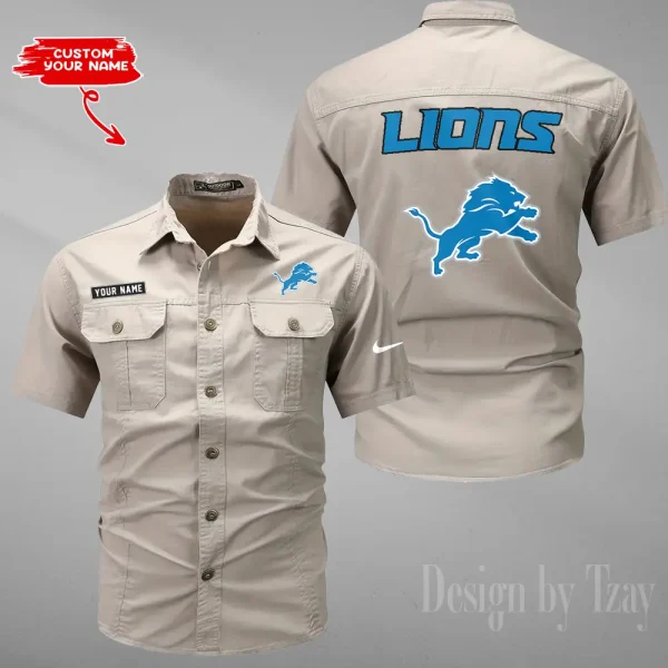 Detroit Lions Military Cargo Cotton Shirts New 2025 SPTMSSWS075 - Image 5