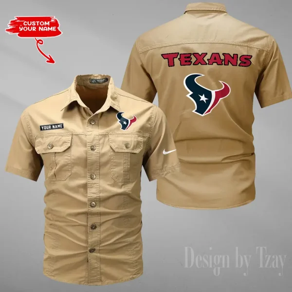 Houston Texans Military Cargo Cotton Shirts New 2025 SPTMSSWS077 - Image 2