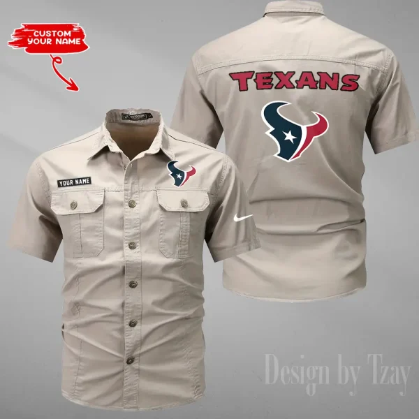 Houston Texans Military Cargo Cotton Shirts New 2025 SPTMSSWS077 - Image 5