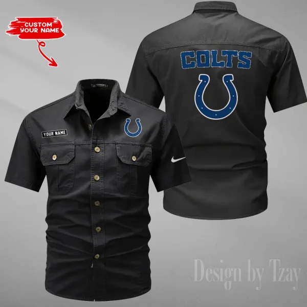 Indianapolis Colts Military Cargo Cotton Shirts New 2025 SPTMSSWS078