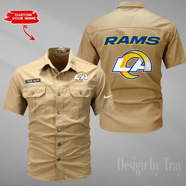 Los Angeles Rams Military Cargo Cotton Shirts New 2025 SPTMSSWS083 - Image 2