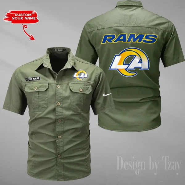 Los Angeles Rams Military Cargo Cotton Shirts New 2025 SPTMSSWS083 - Image 3
