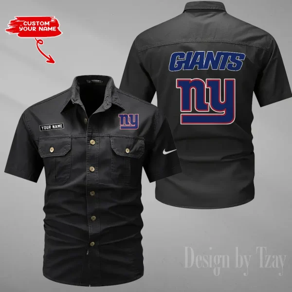 New York Giants Military Cargo Cotton Shirts New 2025 SPTMSSWS088