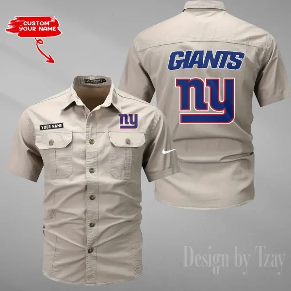 New York Giants Military Cargo Cotton Shirts New 2025 SPTMSSWS088 - Image 2