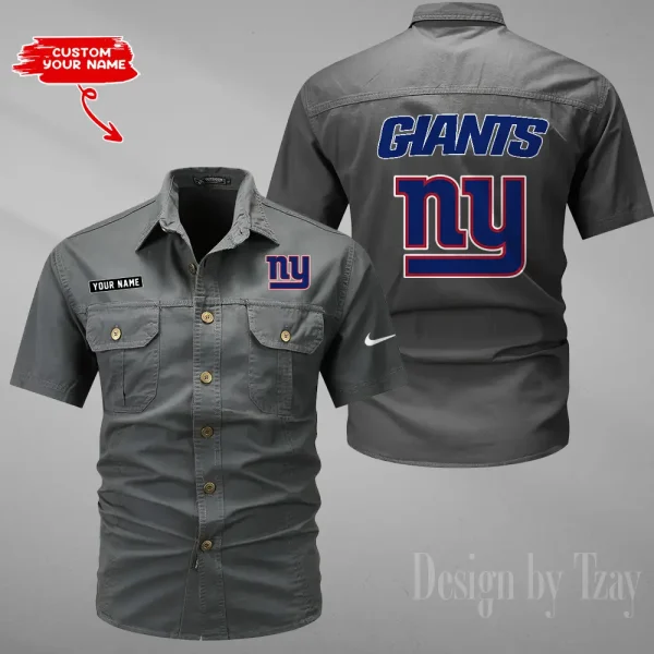 New York Giants Military Cargo Cotton Shirts New 2025 SPTMSSWS088 - Image 3