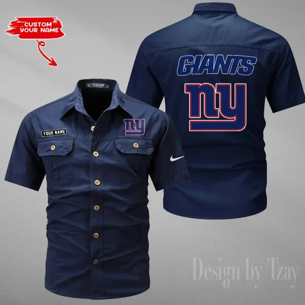 New York Giants Military Cargo Cotton Shirts New 2025 SPTMSSWS088 - Image 6