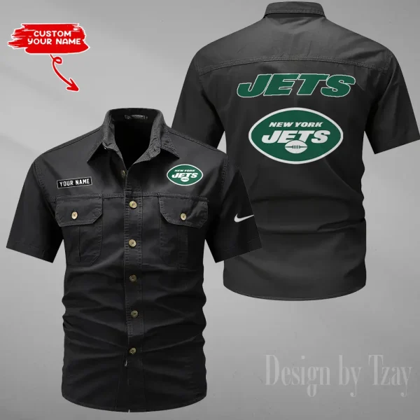 New York Jets Military Cargo Cotton Shirts New 2025 SPTMSSWS089