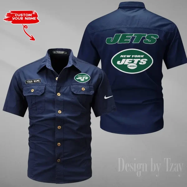 New York Jets Military Cargo Cotton Shirts New 2025 SPTMSSWS089 - Image 2