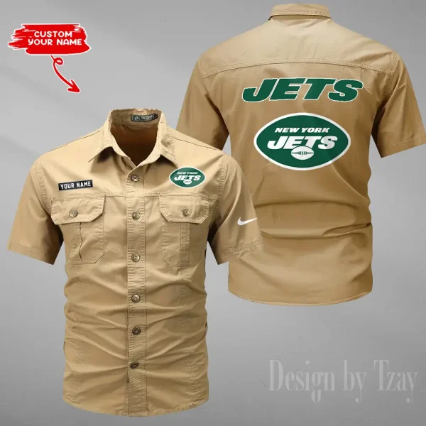 New York Jets Military Cargo Cotton Shirts New 2025 SPTMSSWS089 - Image 3