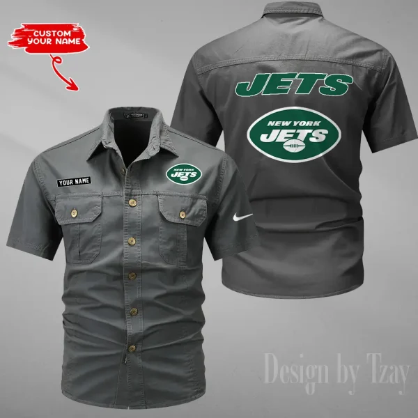 New York Jets Military Cargo Cotton Shirts New 2025 SPTMSSWS089 - Image 5