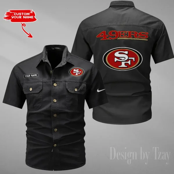 San Francisco 49ers Military Cargo Cotton Shirts New 2025 SPTMSSWS092