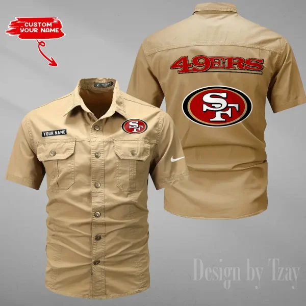 San Francisco 49ers Military Cargo Cotton Shirts New 2025 SPTMSSWS092 - Image 3