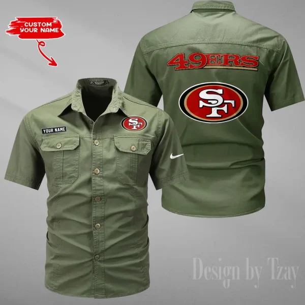 San Francisco 49ers Military Cargo Cotton Shirts New 2025 SPTMSSWS092 - Image 4