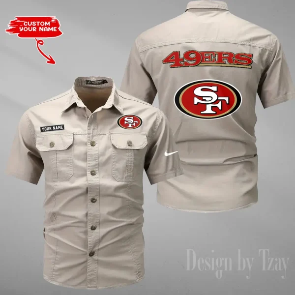 San Francisco 49ers Military Cargo Cotton Shirts New 2025 SPTMSSWS092 - Image 5