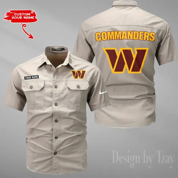 Washington Commanders Military Cargo Cotton Shirts New 2025 SPTMSSWS094 - Image 2