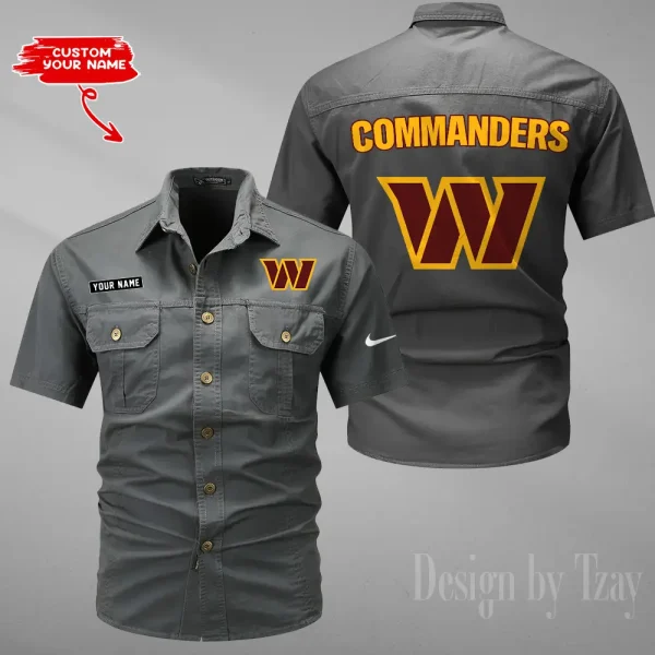Washington Commanders Military Cargo Cotton Shirts New 2025 SPTMSSWS094 - Image 3