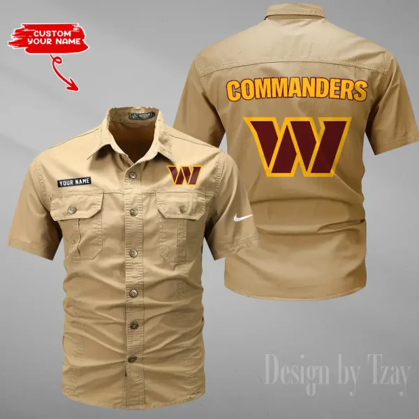 Washington Commanders Military Cargo Cotton Shirts New 2025 SPTMSSWS094 - Image 5