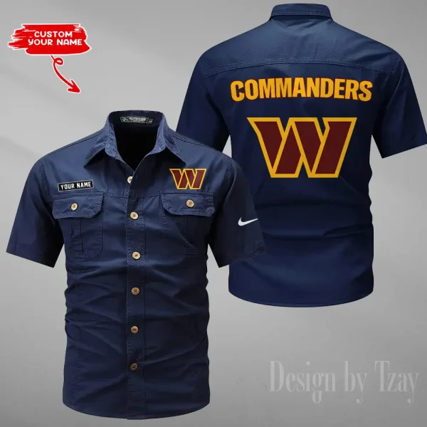 Washington Commanders Military Cargo Cotton Shirts New 2025 SPTMSSWS094 - Image 6