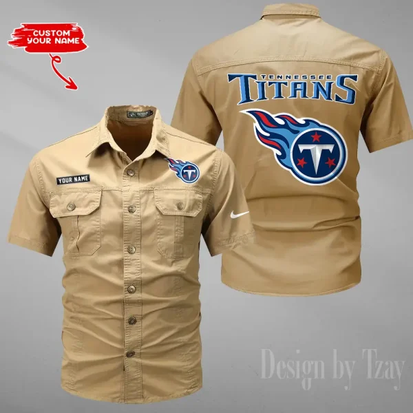 Tennessee Titans Military Cargo Cotton Shirts New 2025 SPTMSSWS095 - Image 2
