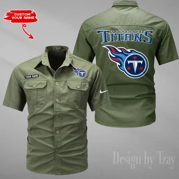 Tennessee Titans Military Cargo Cotton Shirts New 2025 SPTMSSWS095 - Image 3