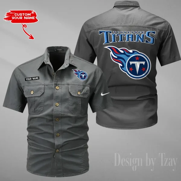 Tennessee Titans Military Cargo Cotton Shirts New 2025 SPTMSSWS095 - Image 4
