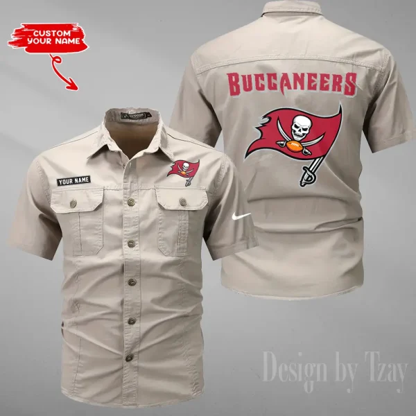 Tampa Bay Buccaneers Military Cargo Cotton Shirts New 2025 SPTMSSWS096
