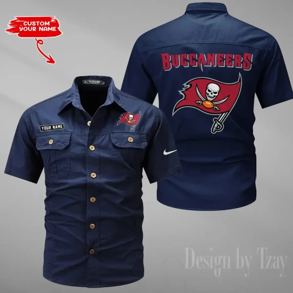 Tampa Bay Buccaneers Military Cargo Cotton Shirts New 2025 SPTMSSWS096 - Image 5