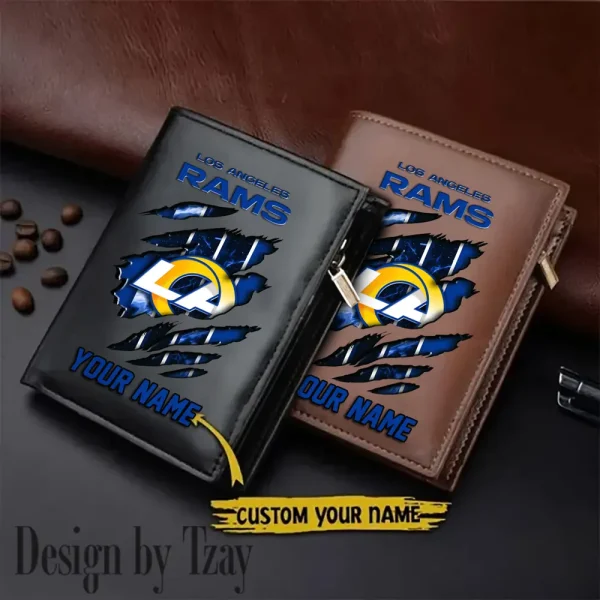 Los Angeles Rams Leather Wallets Vertical Style SPTLVW760