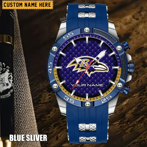 Baltimore Ravens Silicon Strap Fashion Wrist Watch Trending 2025 SPTSSFWW068 - Image 3