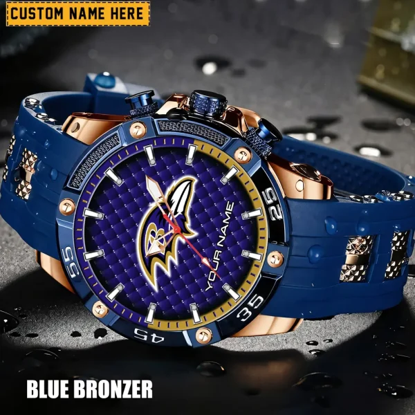 Baltimore Ravens Silicon Strap Fashion Wrist Watch Trending 2025 SPTSSFWW068 - Image 4