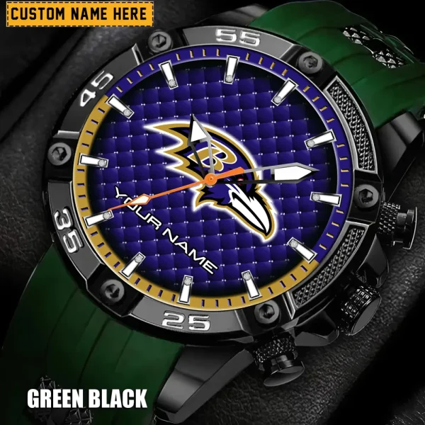 Baltimore Ravens Silicon Strap Fashion Wrist Watch Trending 2025 SPTSSFWW068 - Image 5