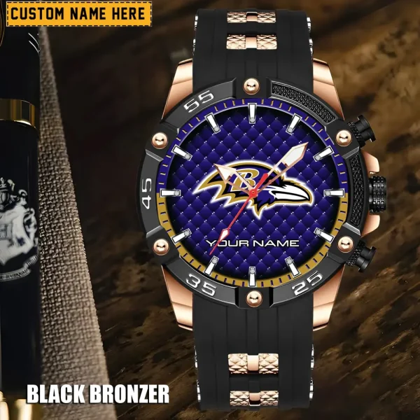 Baltimore Ravens Silicon Strap Fashion Wrist Watch Trending 2025 SPTSSFWW068