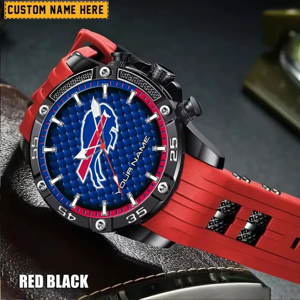Buffalo Bills Silicon Strap Fashion Wrist Watch Trending 2025 SPTSSFWW069 - Image 2