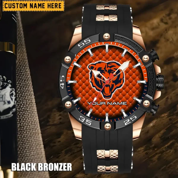 Chicago Bears Silicon Strap Fashion Wrist Watch Trending 2025 SPTSSFWW071