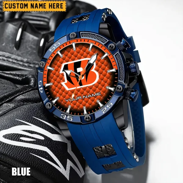Cincinnati Bengals Silicon Strap Fashion Wrist Watch Trending 2025 SPTSSFWW072 - Image 2