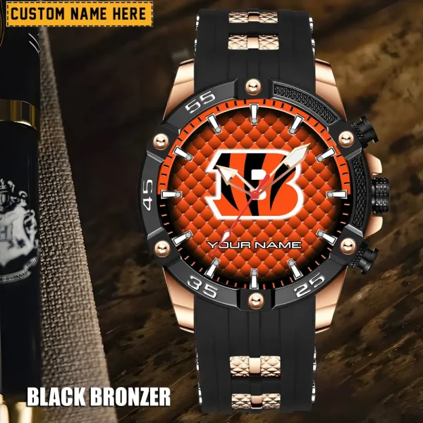 Cincinnati Bengals Silicon Strap Fashion Wrist Watch Trending 2025 SPTSSFWW072