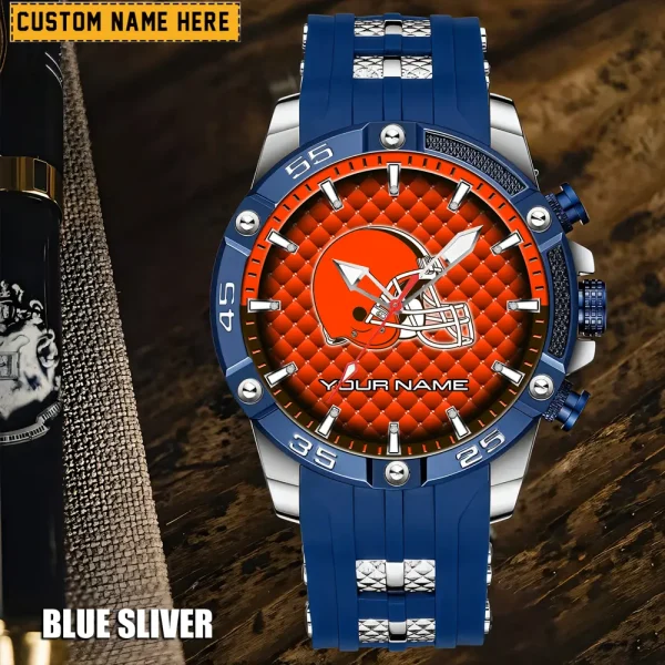 Cleveland Browns Silicon Strap Fashion Wrist Watch Trending 2025 SPTSSFWW073 - Image 4