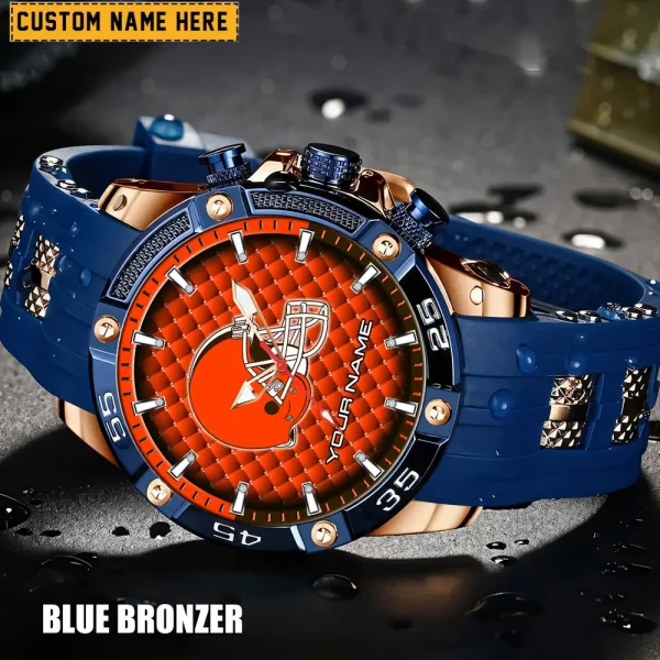 Cleveland Browns Silicon Strap Fashion Wrist Watch Trending 2025 SPTSSFWW073 - Image 5