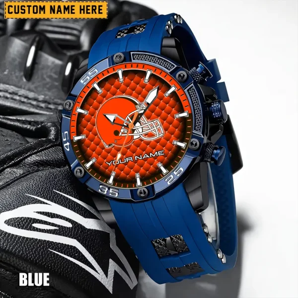 Cleveland Browns Silicon Strap Fashion Wrist Watch Trending 2025 SPTSSFWW073 - Image 6