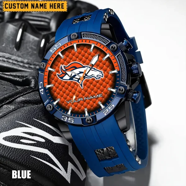 Denver Broncos Silicon Strap Fashion Wrist Watch Trending 2025 SPTSSFWW075 - Image 2