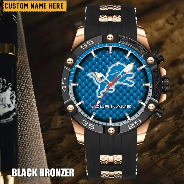 Detroit Lions Silicon Strap Fashion Wrist Watch Trending 2025 SPTSSFWW076